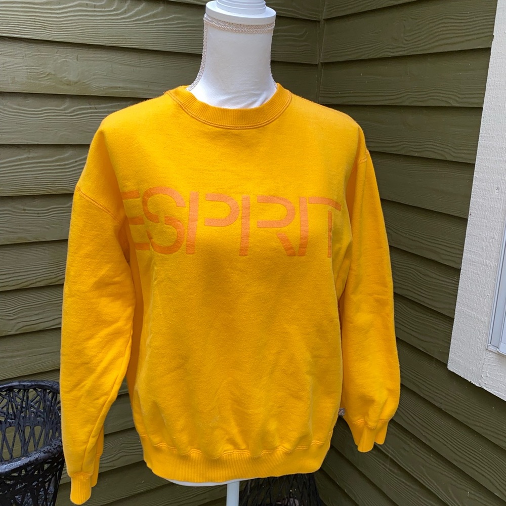 Vintage ESPRIT 1984 Sweatshirt yellow size M